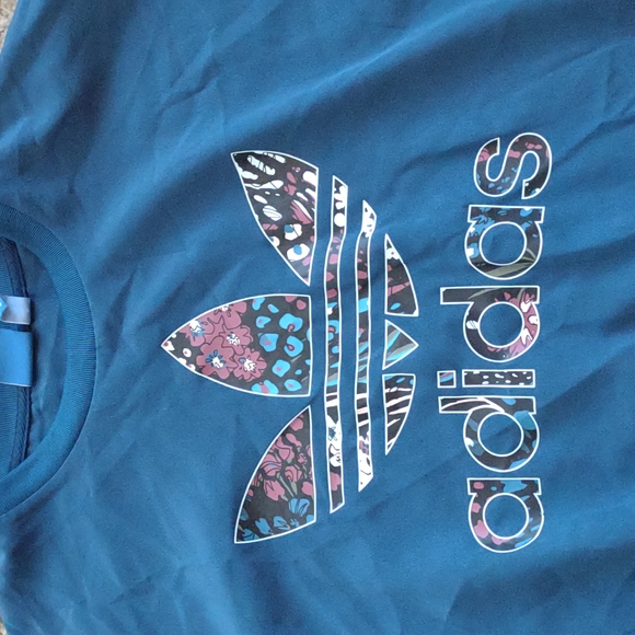 Adidas Originals XS Floral Trefoil Pullover - Picture 2 of 6